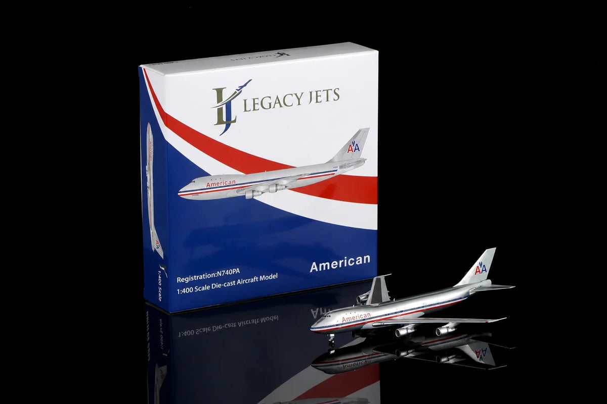 Pre-Order Legacy Jets 1:400 American Airlines (Leased from Pan Am) Boeing 747-100 N740PA LJ11516-11