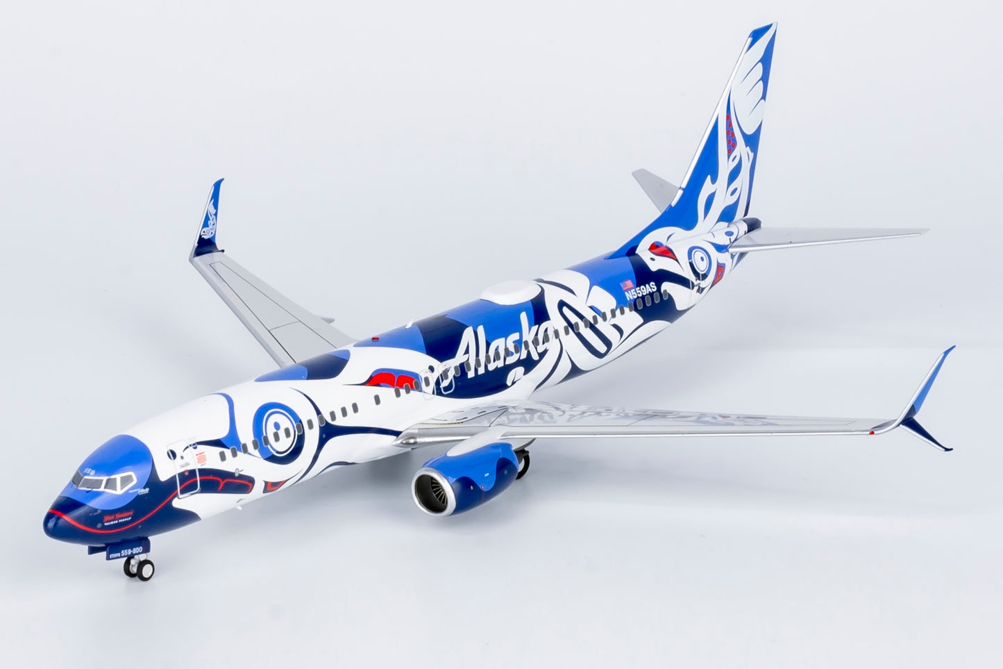 NG Models 1:200 Alaska Airlines 737-800/w N559AS Salmon People livery NG 08001