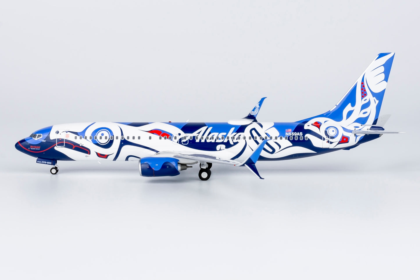 NG Models 1:200 Alaska Airlines 737-800/w N559AS Salmon People livery NG 08001