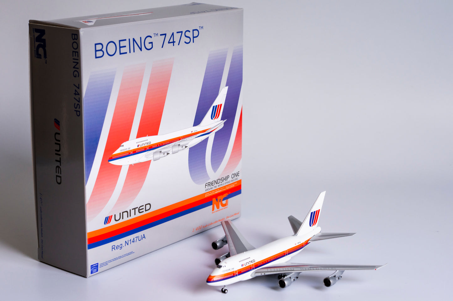 NG Models 1:400 United Airlines Boeing 747SP Saul Bass N174UA NG 07015