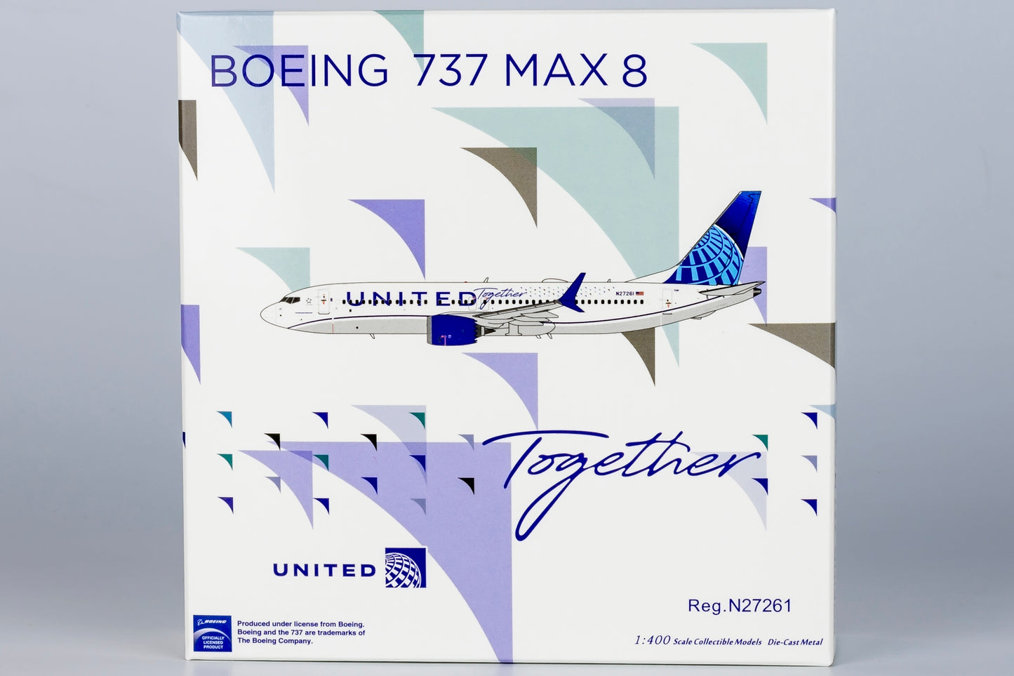 NG Models 1:400 United Airlines 737 MAX 8 N27261 "United Together" NG 88040