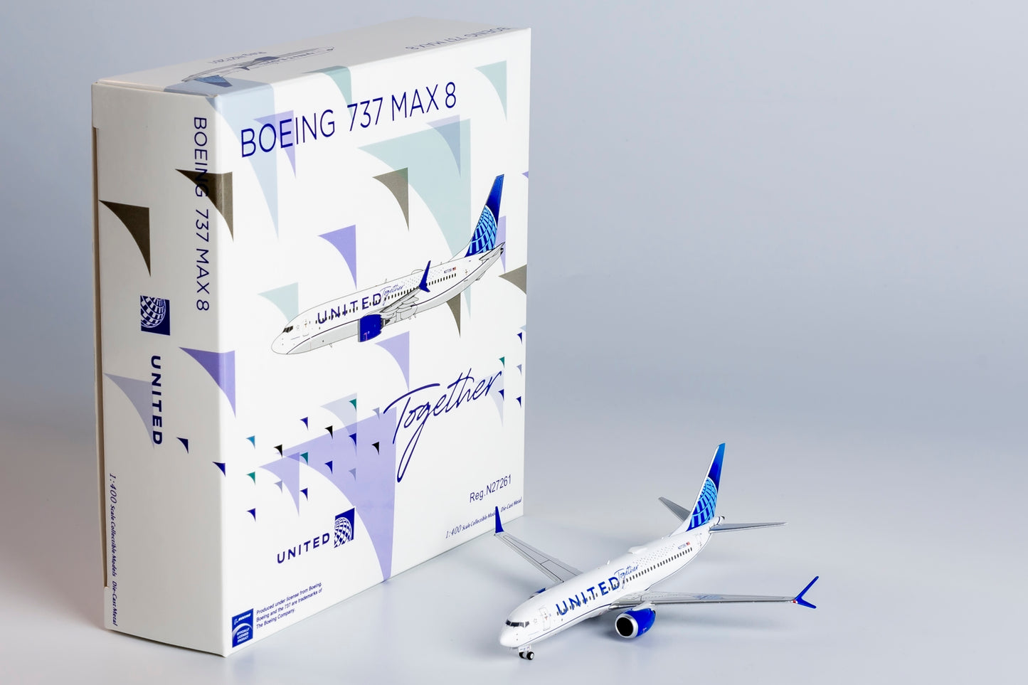NG Models 1:400 United Airlines 737 MAX 8 N27261 "United Together" NG 88040