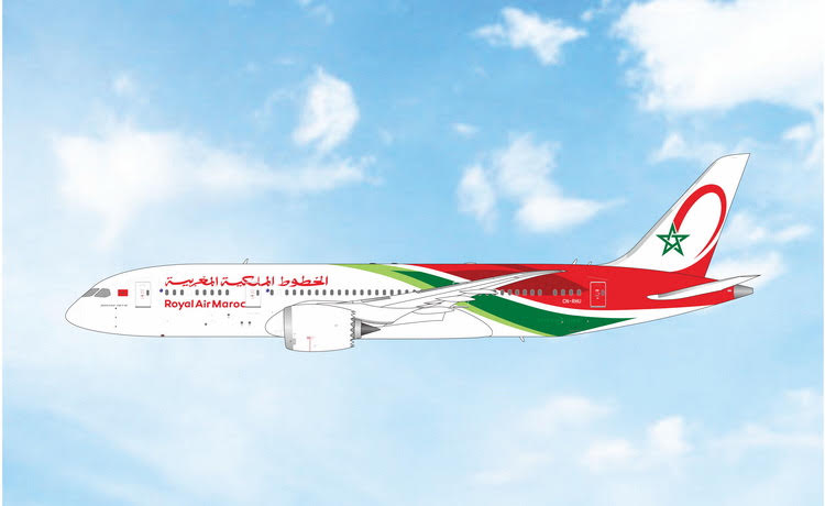 Pre-Order Phoenix Models 1:400 Royal Air Maroc Boeing 787-8 CN-RHU 12145