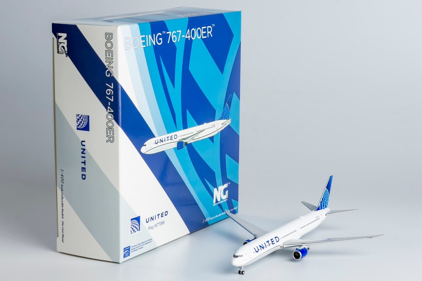 NG Models 1:400 United Airlines Boeing 767-400 N77066 NG 18001