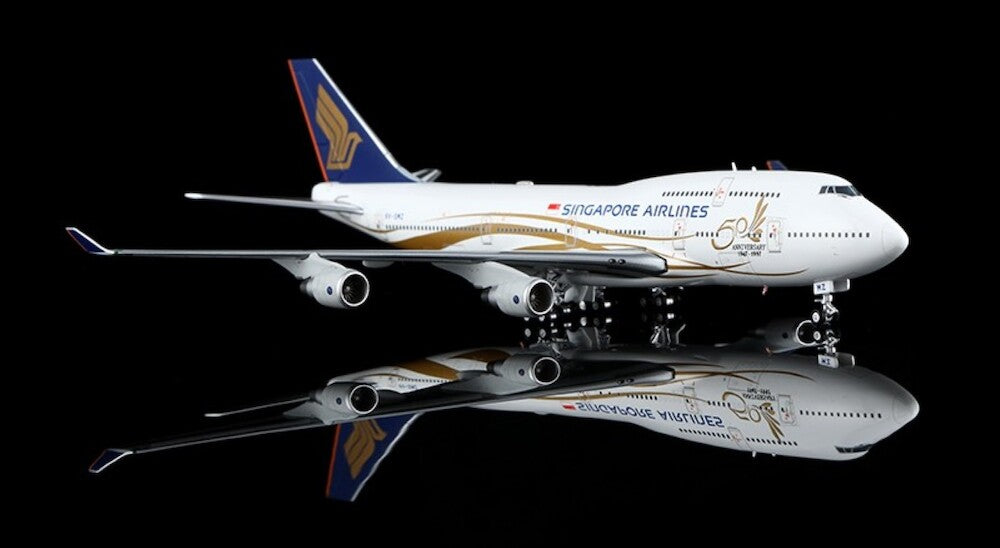 YY Wings 1:400 Singapore Airlines Boeing 747-400 9V-SMZ "50th Anniversary"